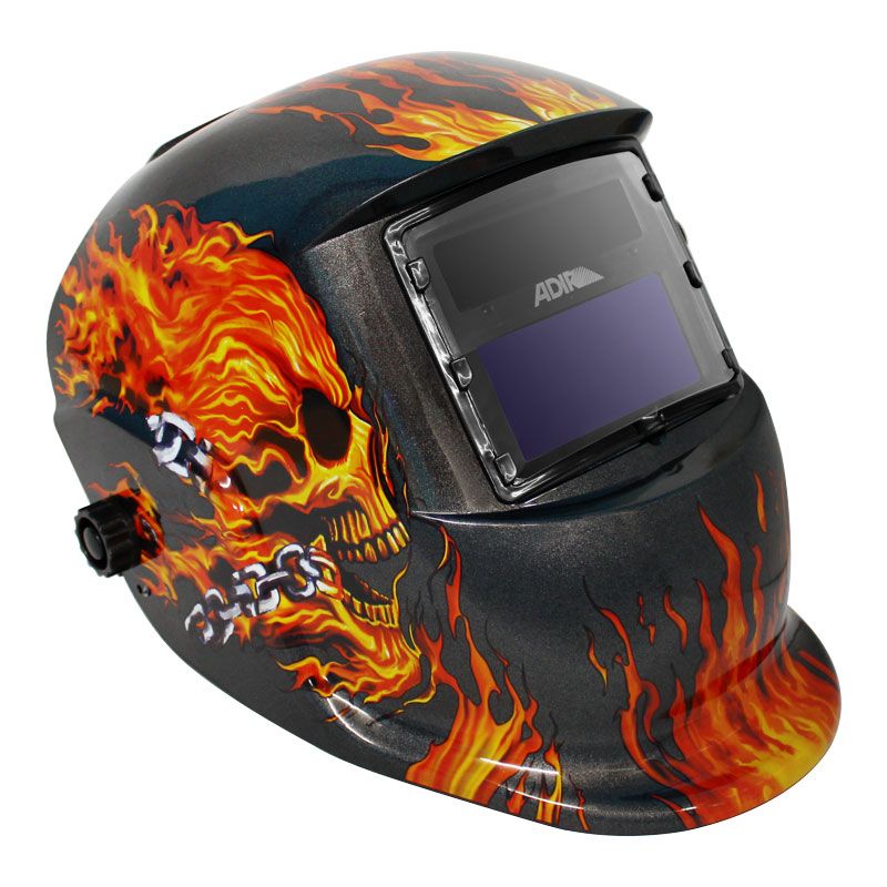 Careta Electronica Adir 6711 Flaming Skull